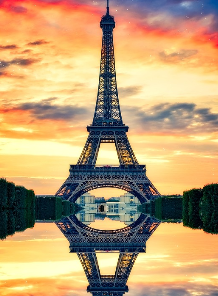Eiffel Tower evening time